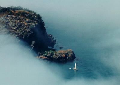 sailboat in lopez island