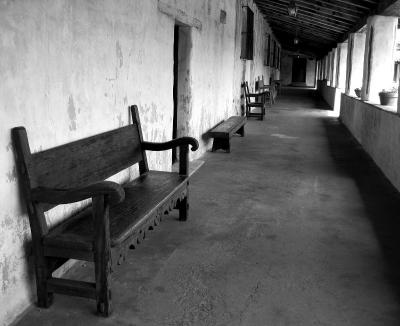 Carmel Mission benches