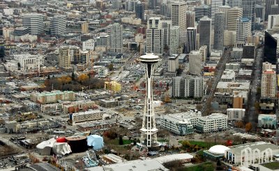 Space Needle and Seattle