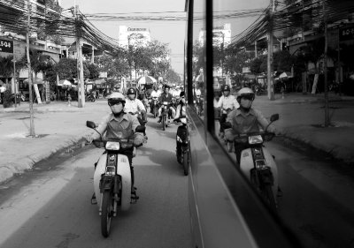 reflection of the crowds