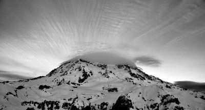 cap cloud and high cirrus