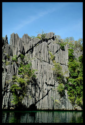 Coron Island cliff face 