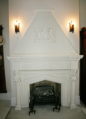 Fireplace in Foyer