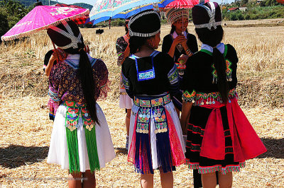 Colourful Hmong dress.