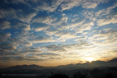 Sunrise at Wansana hotel, Ponesawan
