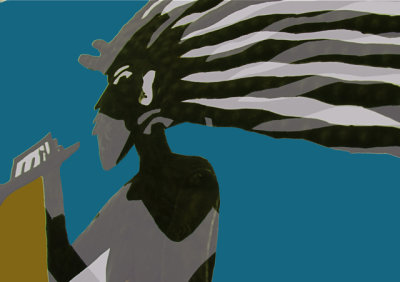 Lady With Horn #3