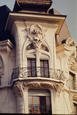Swiss Balcony 1972 Near Geneva, Switzerland(slide copy)