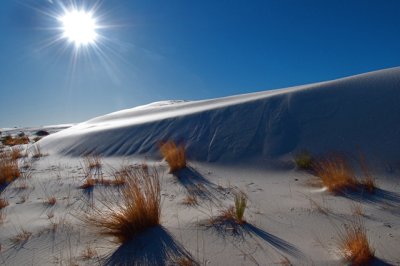 Sun On White Sands.
