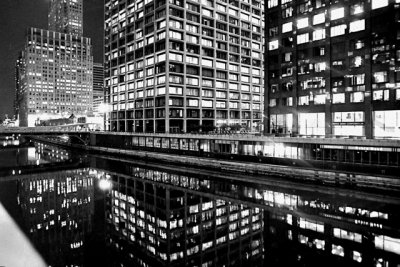 Downtown Chicago at Night