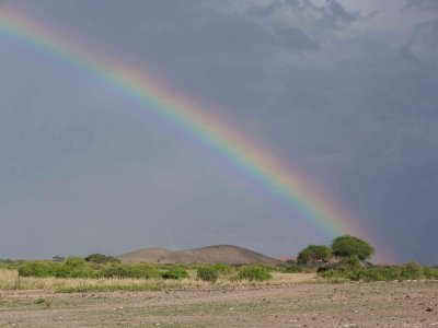 Just outside the NP.  Rainbow, lasted for a long time-2936