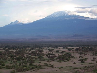 Kili, from a small hill at sunset-3039