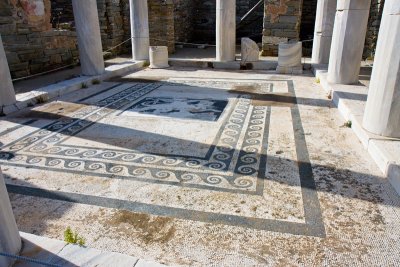 Mozaic floor in the House of Dionysos