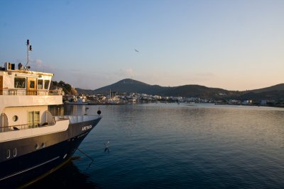 All is calm and a beautiful morning in Patmos