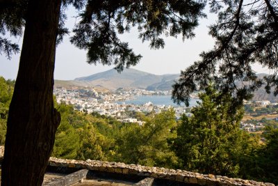 View of harbor from the Grotto of the Apocalypse
