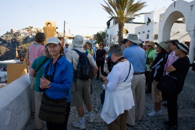 Waiting for the Bus to Oia