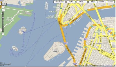 Liberty and Ellis Islands, lower Manhattan