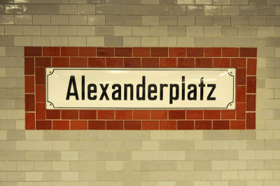 Alexanderplatz - Sign in the U-Bahn