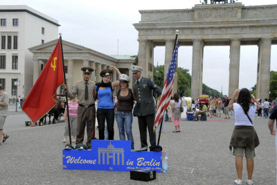 In front of the Brandenburg Gate