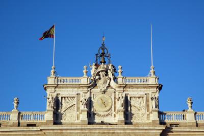 Detail of the Palacio Real facade