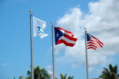 Flags waving the in the breeze at El Conquistador