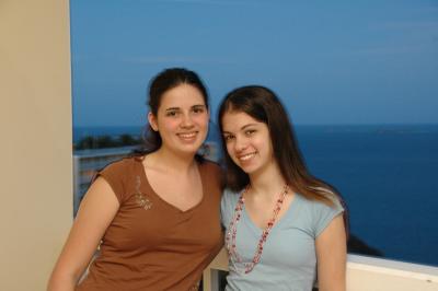 Lauren and Sam on the balcony again