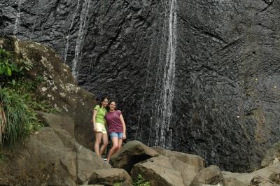 Sam and Lauren at the waterfall