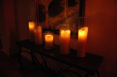 Aromatic candles at the Westin Rio Mar
