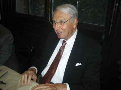Bobby Thompson signing autographs at the age of 84