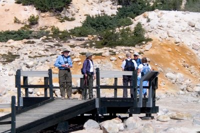 Viewing platform---Bill, Susan, Chief, Greg, and Adele