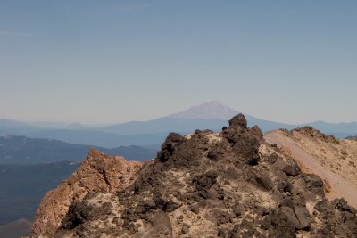 Shasta over the crater