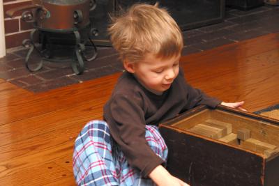 Sam and great grandmother's blocks