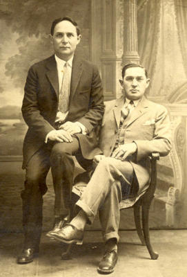 Max (left) and Harry Dobkin