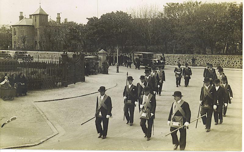 My Great Grandfathers Masonic Funeral Prosession Fraserburgh Scotland