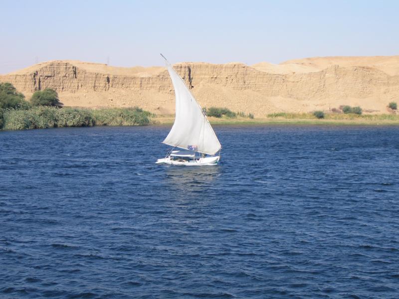 Yacht on the Nile River