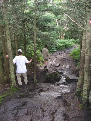 Muddy Trail Down Cascade