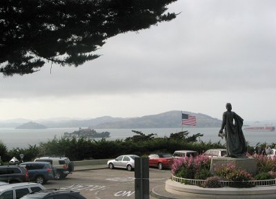 View from the front of  Coit Tower
