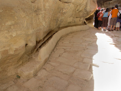 Original Roman stone steps long under sand (2,000 yrs)