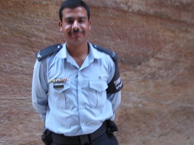Blurred - Officer from Petra plaza
