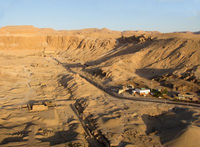 A view of the area  with Hatshepsut's temple