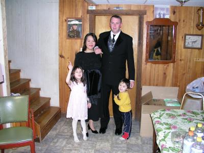 The Family before Chad's wedding