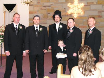 All the guys at Chad's wedding