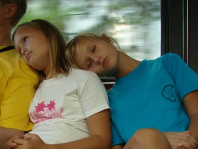 Sleeping on the Bus by Justin Miller