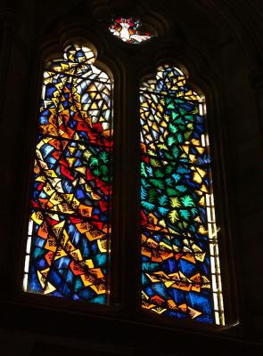 Stained glass window by Roger Wilmot