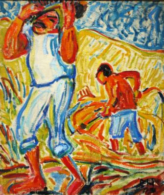 Sand Diggers on the Tiber- Erich Heckel 1909