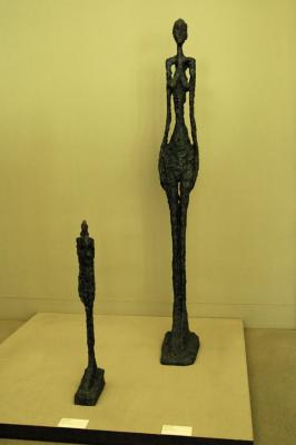 Large Standing Woman IV [1956]& Woman of Venice VIII [1960](left) - Alberto Giacometti