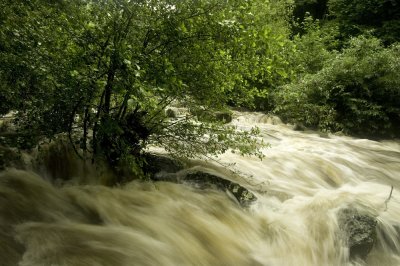 River Lynn in flood