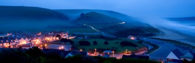 Evening mist in Woolacombe Devon