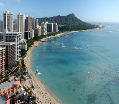 Waikiki and Diamond Head