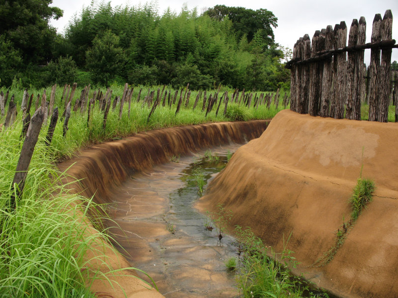 Reconstructed Yayoi period moat