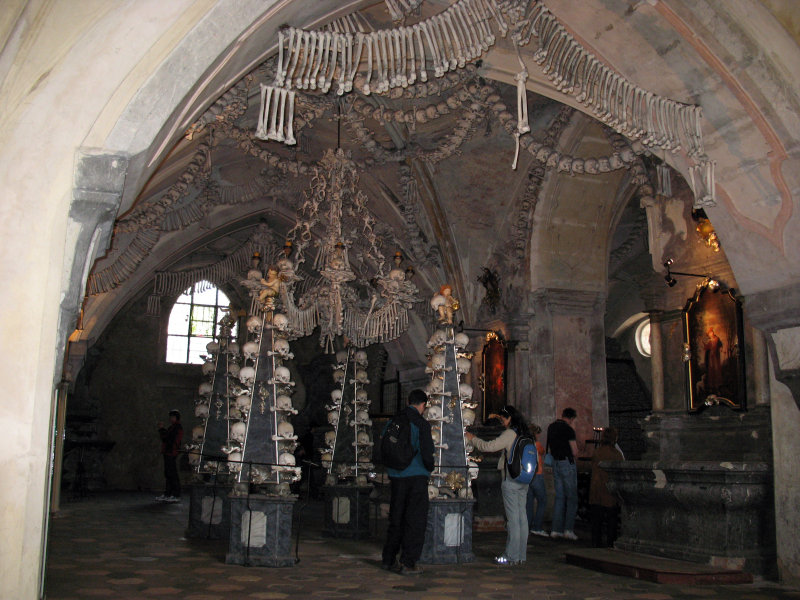 Overview of the ossuary interior